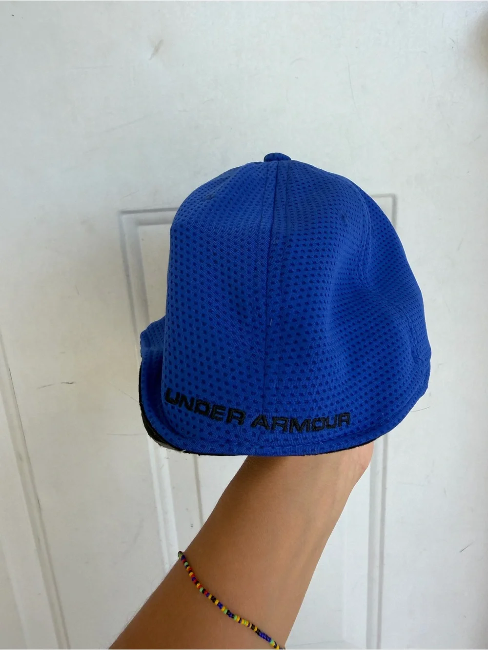 Under Armour Blue Baseball Cap Hat Blue MD/LG Stretch Fit Baseball